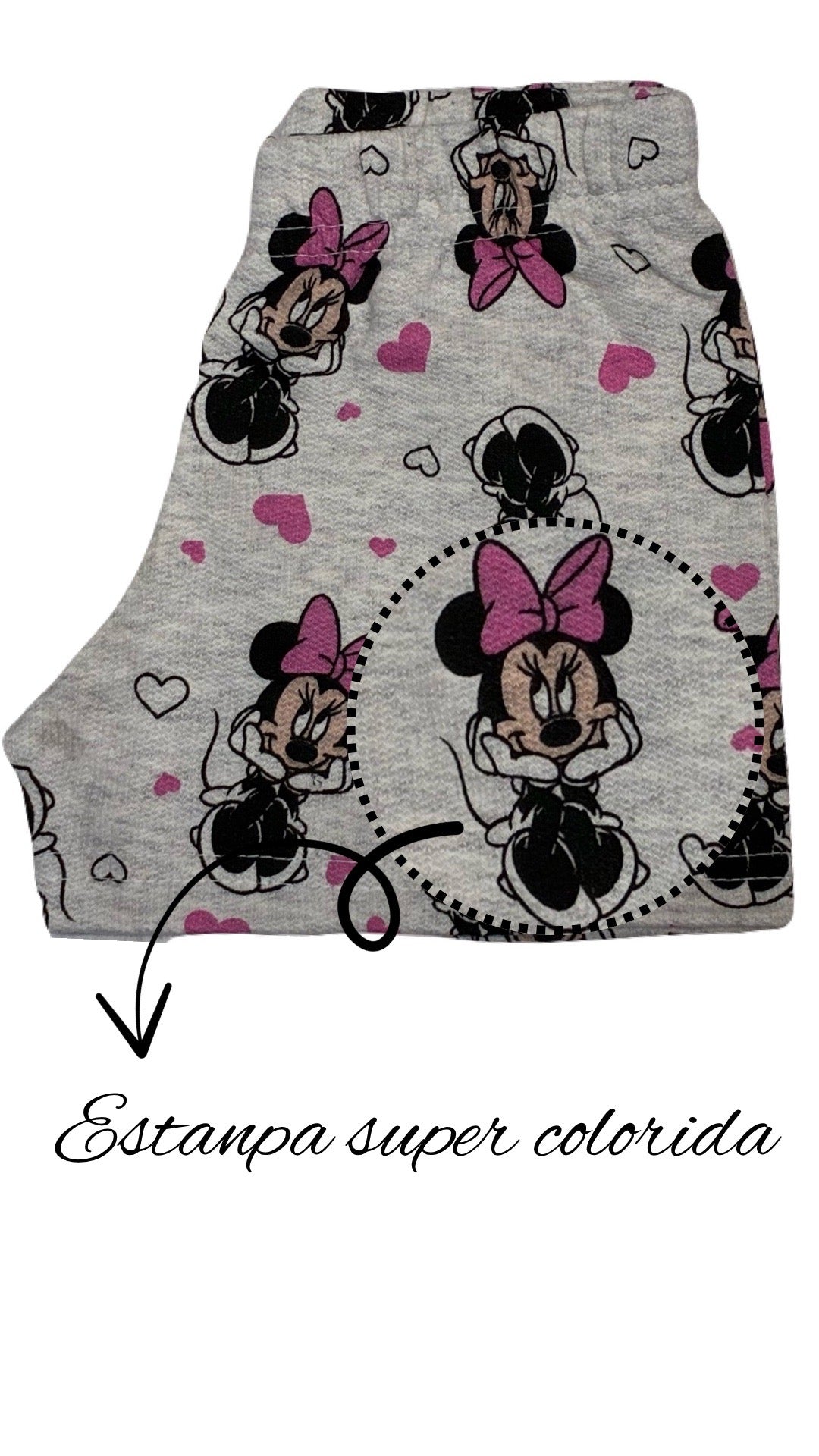 Conjunto Infantil Feminino Minnie - Tamanho 2