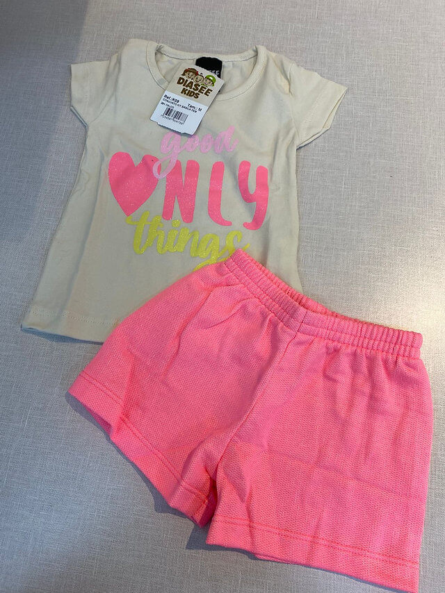 Conjunto Feminino Infantil JIDI - Tamanho do P ao G