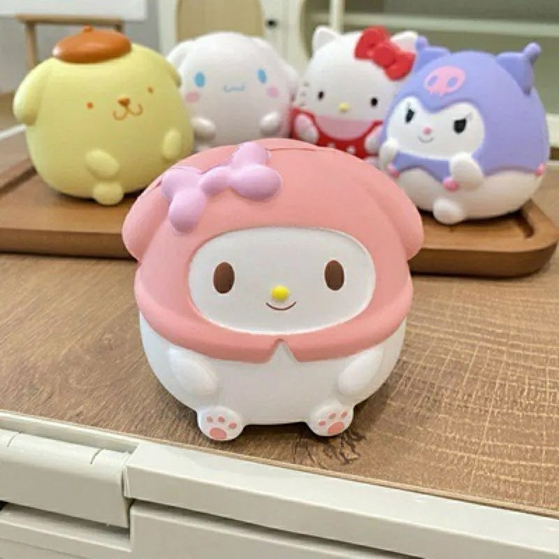 Squishy da turma da Hello Kitty e Stitch