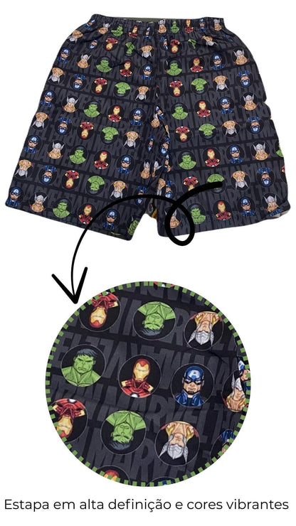 Conjunto Infantil Masculino Vingadores - Tamanho 8