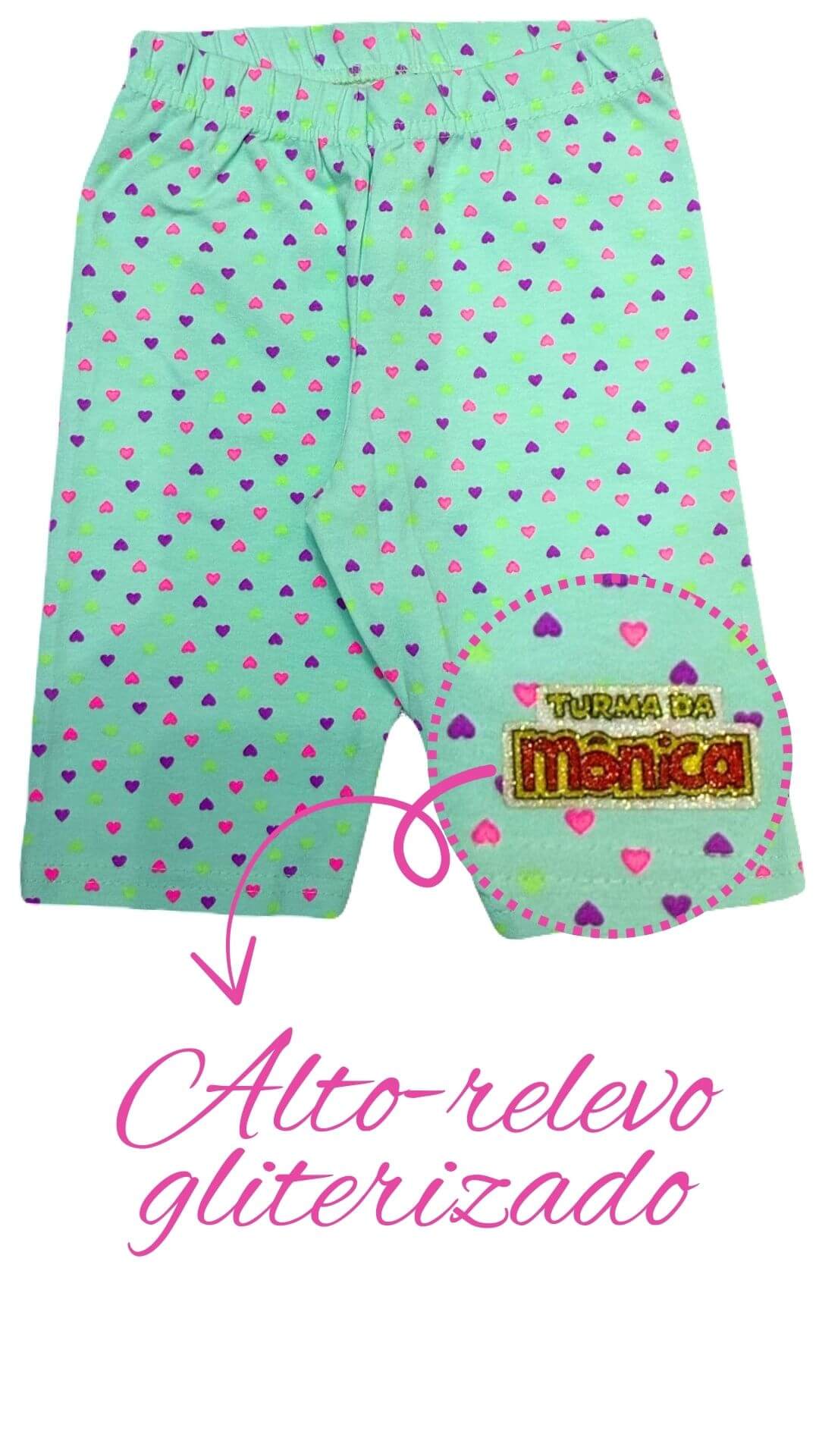 Conjunto Infantil Feminino Mônica - Tamanho 6