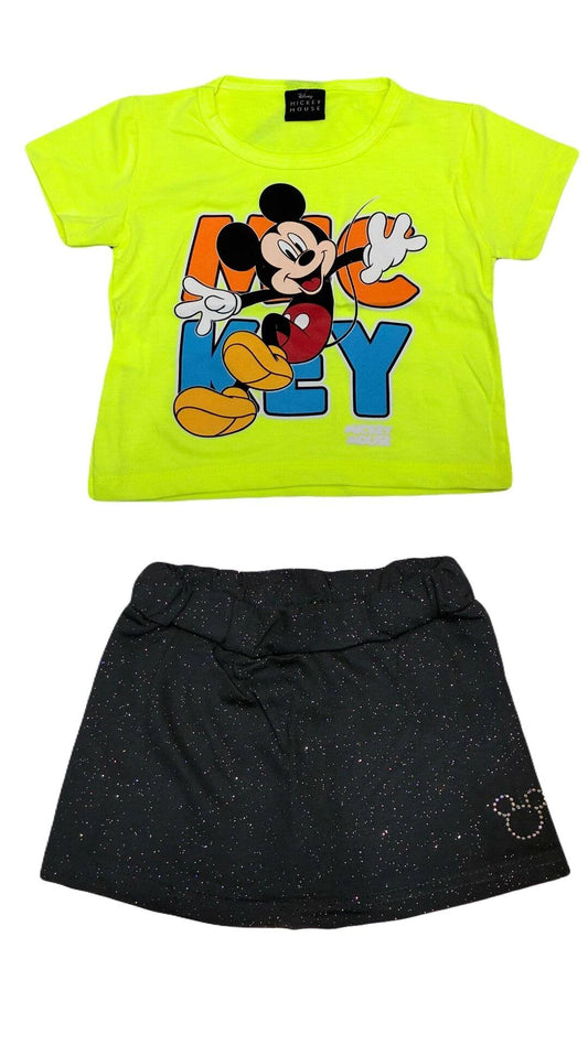 Conjunto Infantil Feminino Mickey - Tamanho 4