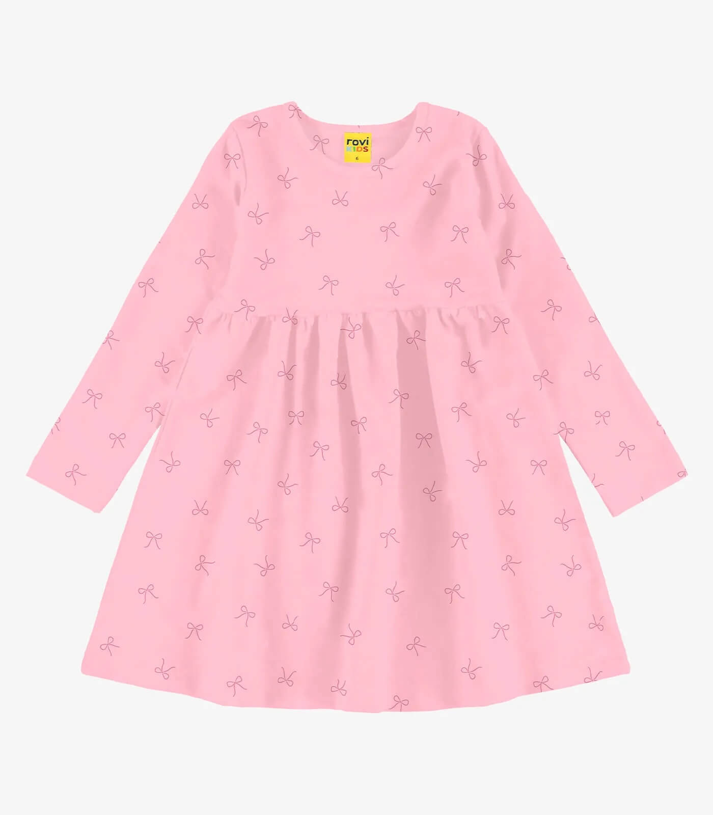Vestido Infantil Feminino manga longa - Meia Estação - Tamanhos do 1 ao 10