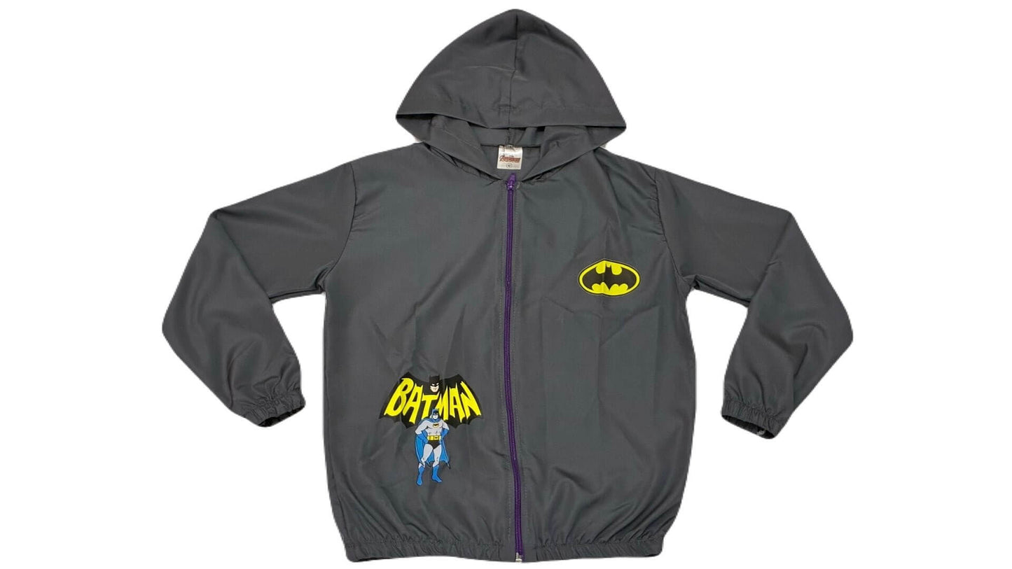 Jaqueta Corta Vento Infantil Masculino Batman - Tamanhos 4, 8 e 10