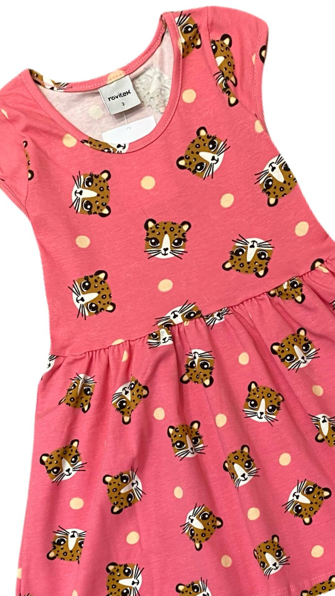 Vestido infantil Oncinha - tamanho 2 e 3 - Rovitex