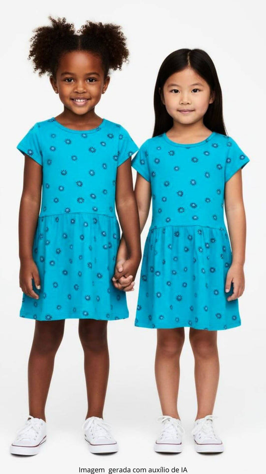 Vestido infantil Florzinha - tamanho 3 - Rovitex