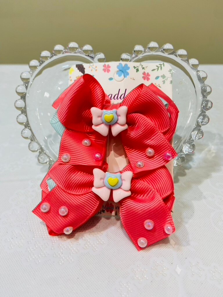 kit de 2 laços com pérolas
