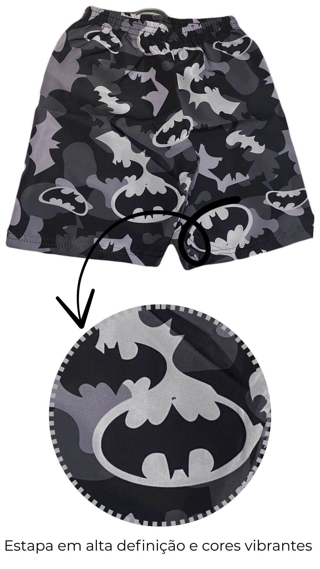 Conjunto Infantil Masculino Batman - Tamanho 8