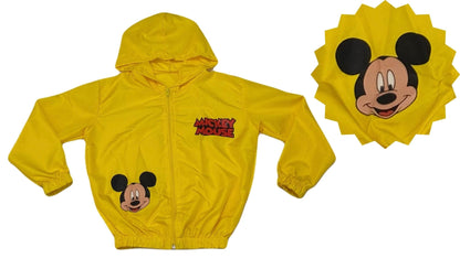 Jaqueta Corta Vento Infantil Masculino Mickey - Tamanhos 6
