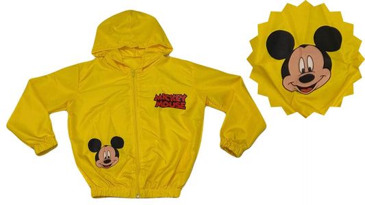 Jaqueta Corta Vento Infantil Masculino Mickey - Tamanhos 6