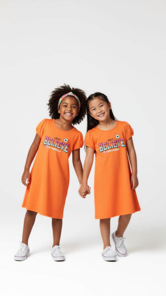 Vestido infantil Acredite - tamanho 4 - Rovitex