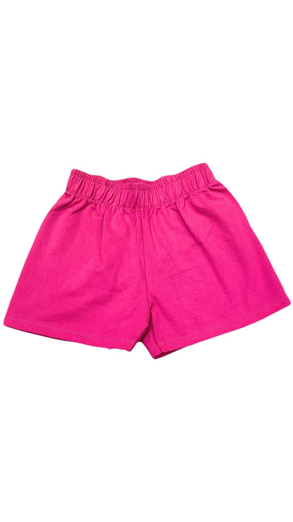 Conjunto infantil Feminino Blusa com Shorts Pink Lovely - tamanho 6 - Rovitex