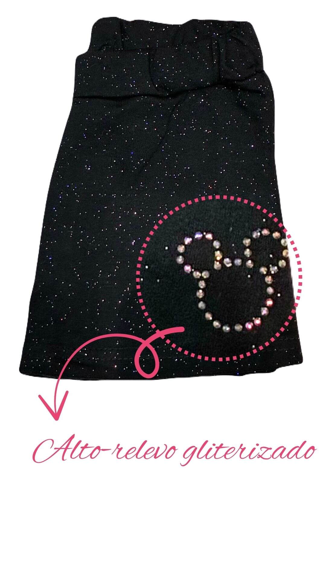 Conjunto Infantil Feminino Mickey - Tamanho 4