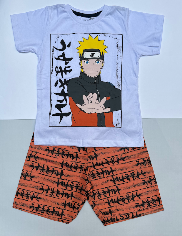 Conjunto 2 peças menino Naruto - Tamanho 2 ao 10