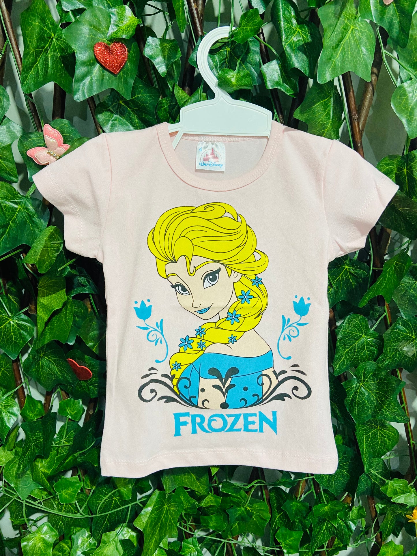 Blusa Infantil Feminina Frozen - Tamanhos 3, 4, 8 e 12