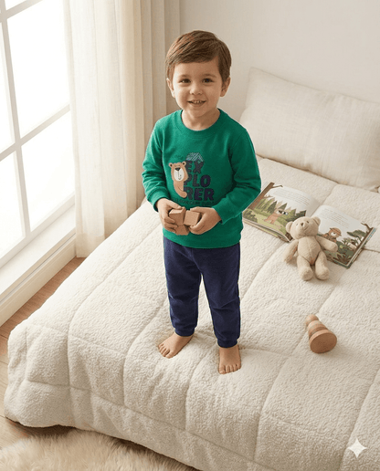 Conjunto Infantil Masculino 2 peças Moletom - Meia Estação - Tamanho 1 ao 3