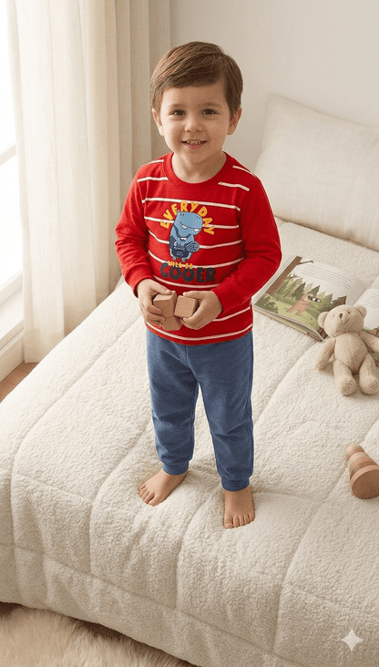 Conjunto Infantil Masculino 2 peças Moletom - Meia Estação - Tamanho 1 ao 3