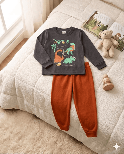 Conjunto Infantil Masculino 2 peças Moletom - Meia Estação - Tamanho 1 ao 3