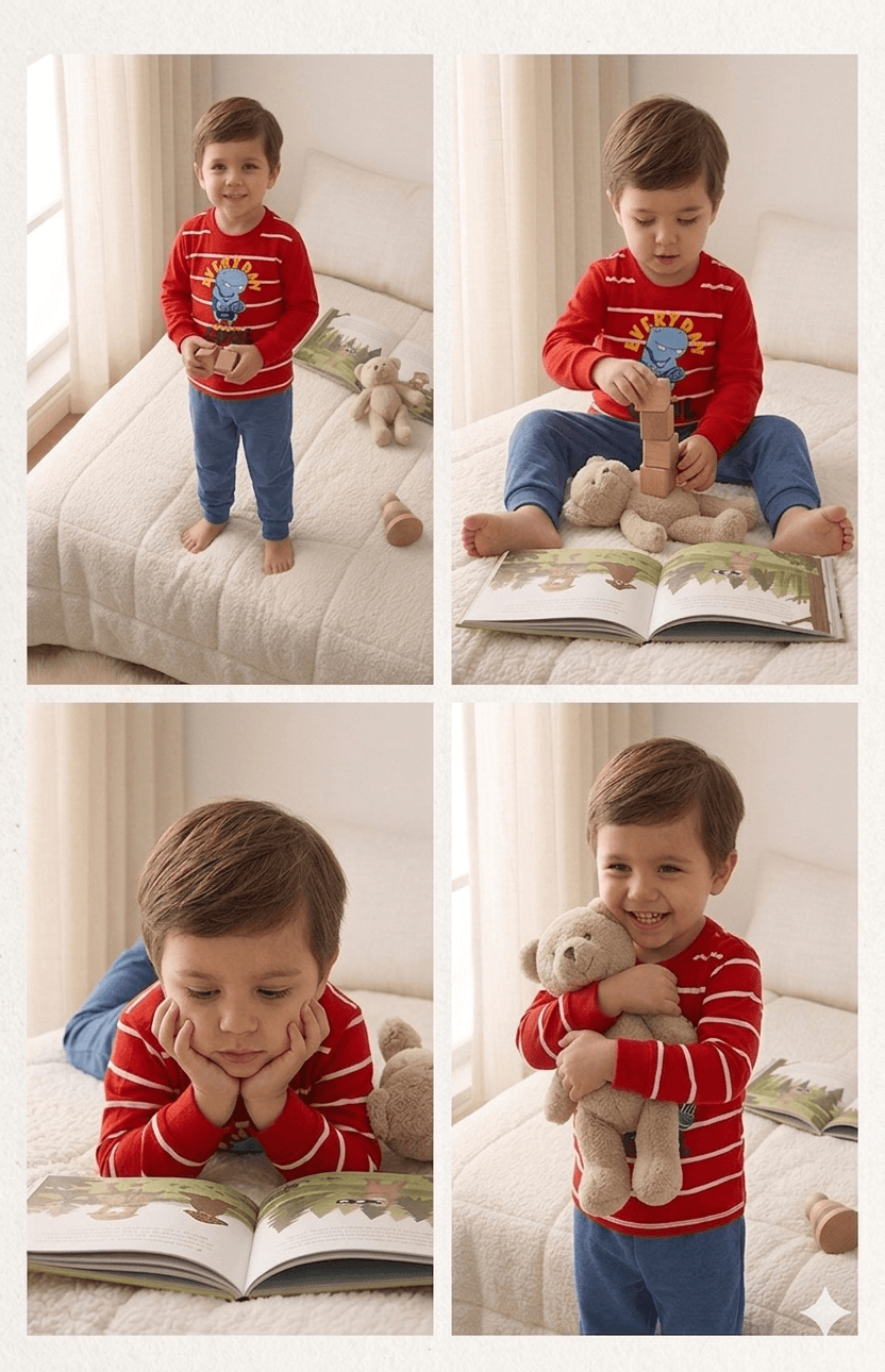Conjunto Infantil Masculino 2 peças Moletom - Meia Estação - Tamanho 1 ao 3