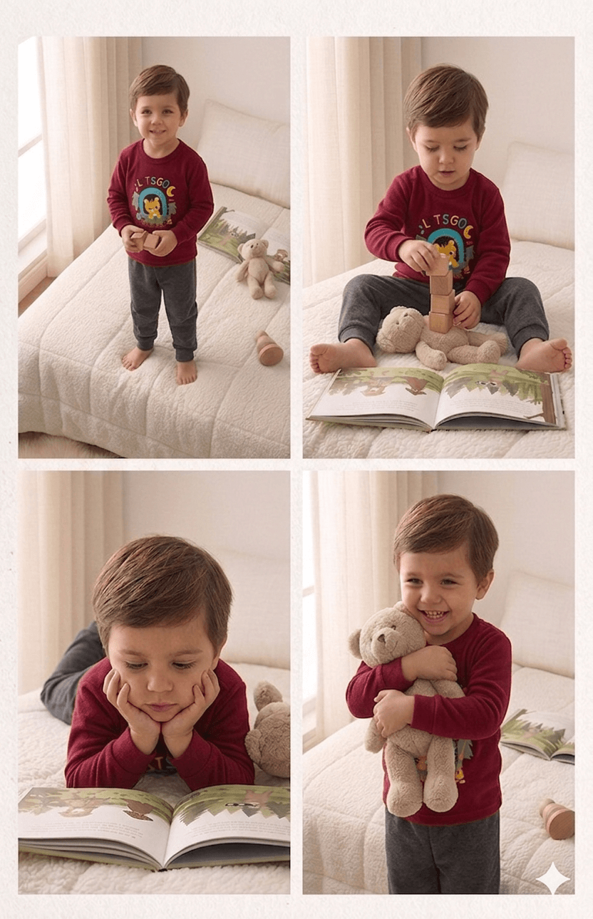 Conjunto Infantil Masculino 2 peças Moletom - Meia Estação - Tamanho 1 ao 3