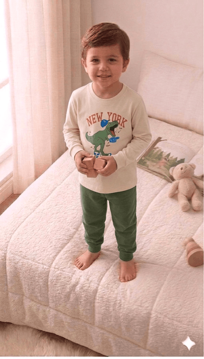 Conjunto Infantil Masculino 2 peças Moletom - Meia Estação - Tamanho 4, 6 e 8