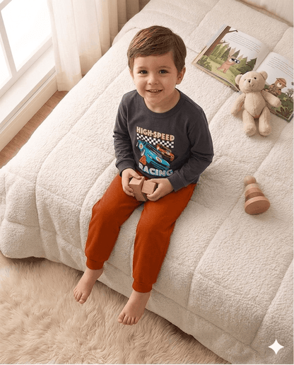 Conjunto Infantil Masculino 2 peças Moletom - Meia Estação - Tamanho 4, 6 e 8