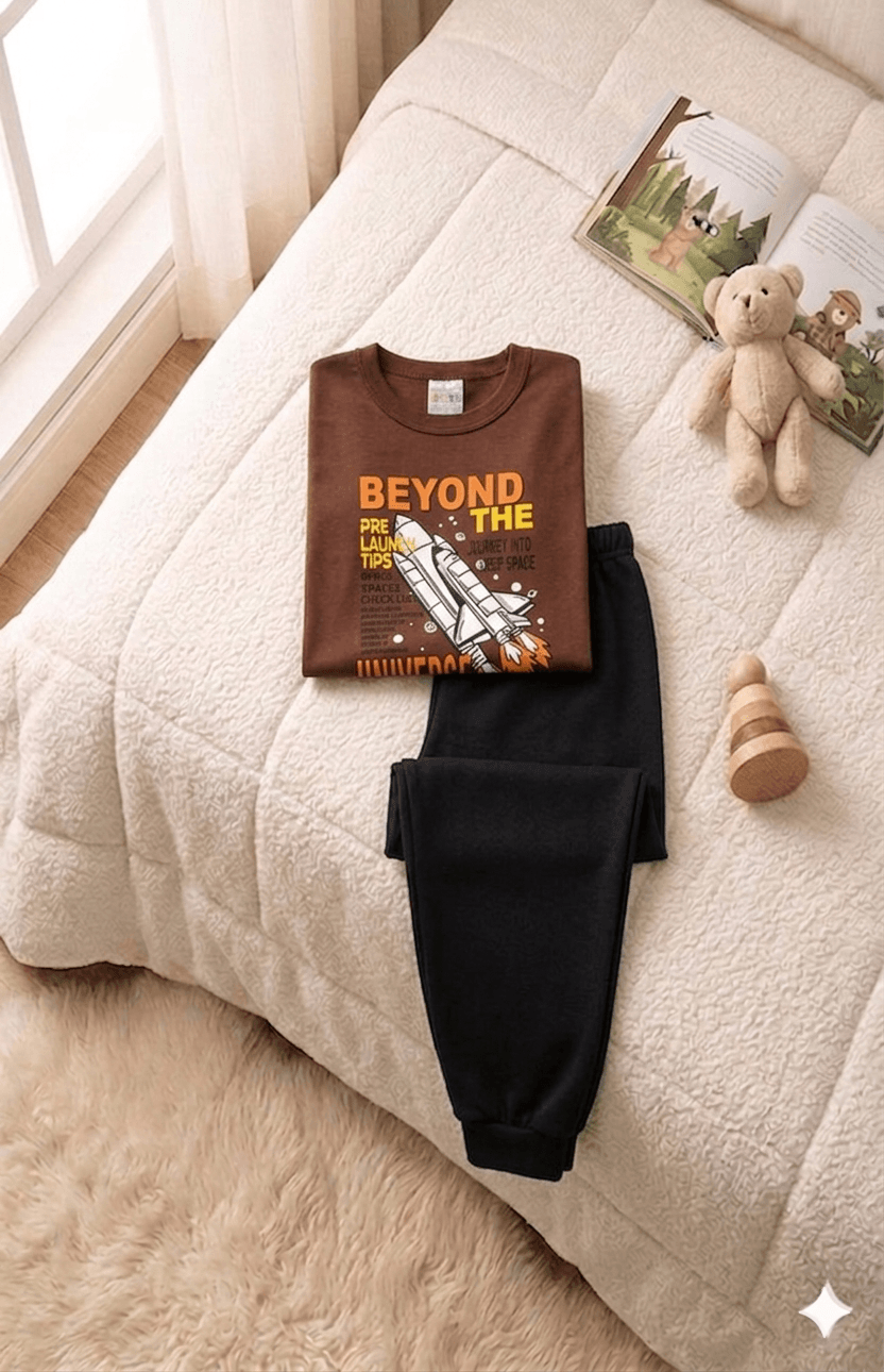 Conjunto Infantil Masculino 2 peças Moletom - Meia Estação - Tamanho 4, 6 e 8