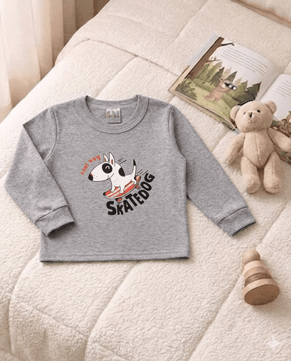 Camiseta Manga longa - Infantil Masculino  - Meia Estação - Tamanho 1 ao 3