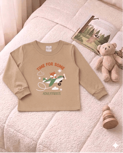Camiseta Manga longa - Infantil Masculino  - Meia Estação - Tamanho 1 ao 3