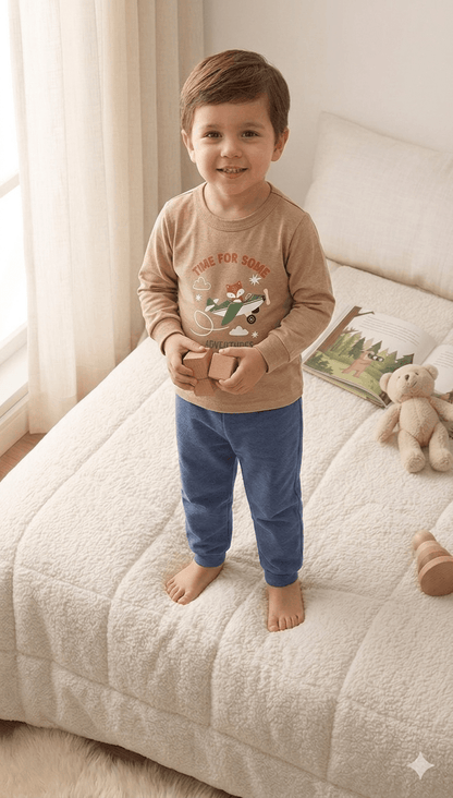 Camiseta Manga longa - Infantil Masculino  - Meia Estação - Tamanho 1 ao 3