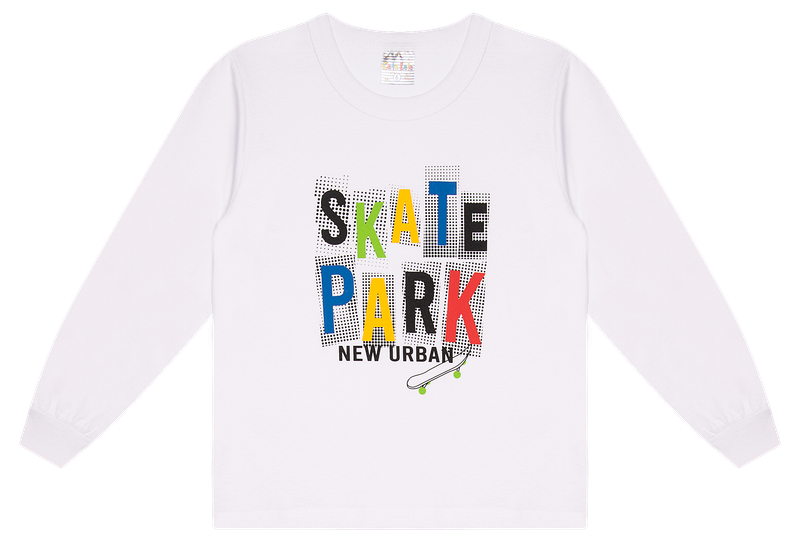 Camiseta Manga longa - Infantil Masculino  - Meia Estação - Tamanho 4, 6 e 8