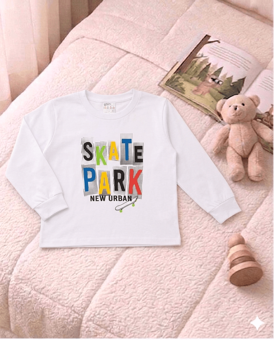 Camiseta Manga longa - Infantil Masculino  - Meia Estação - Tamanho 4, 6 e 8