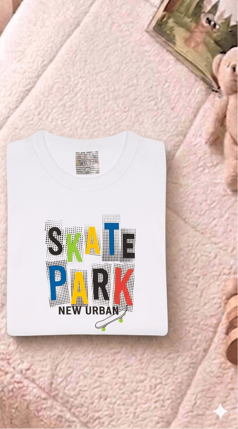 Camiseta Manga longa - Infantil Masculino  - Meia Estação - Tamanho 4, 6 e 8