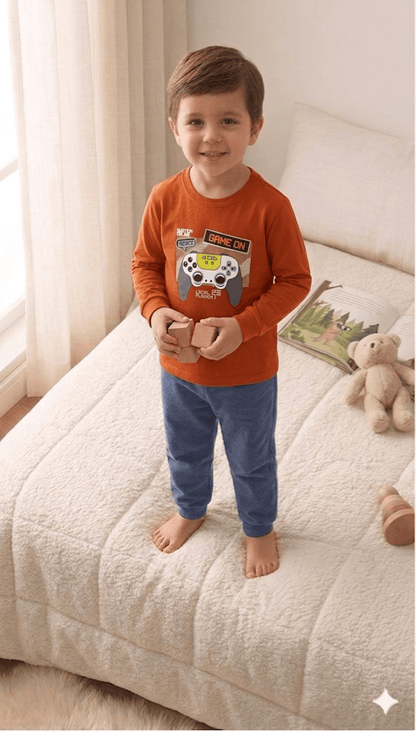 Camiseta Manga longa - Infantil Masculino  - Meia Estação - Tamanho 4, 6 e 8