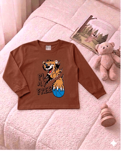 Camiseta Manga longa - Infantil Masculino  - Meia Estação - Tamanho 4, 6 e 8