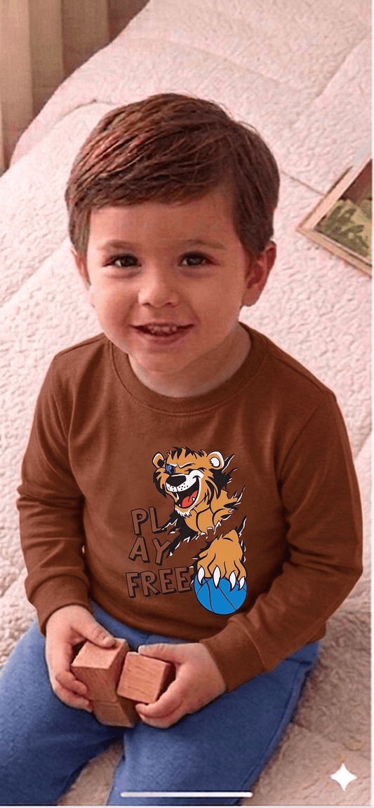 Camiseta Manga longa - Infantil Masculino  - Meia Estação - Tamanho 4, 6 e 8