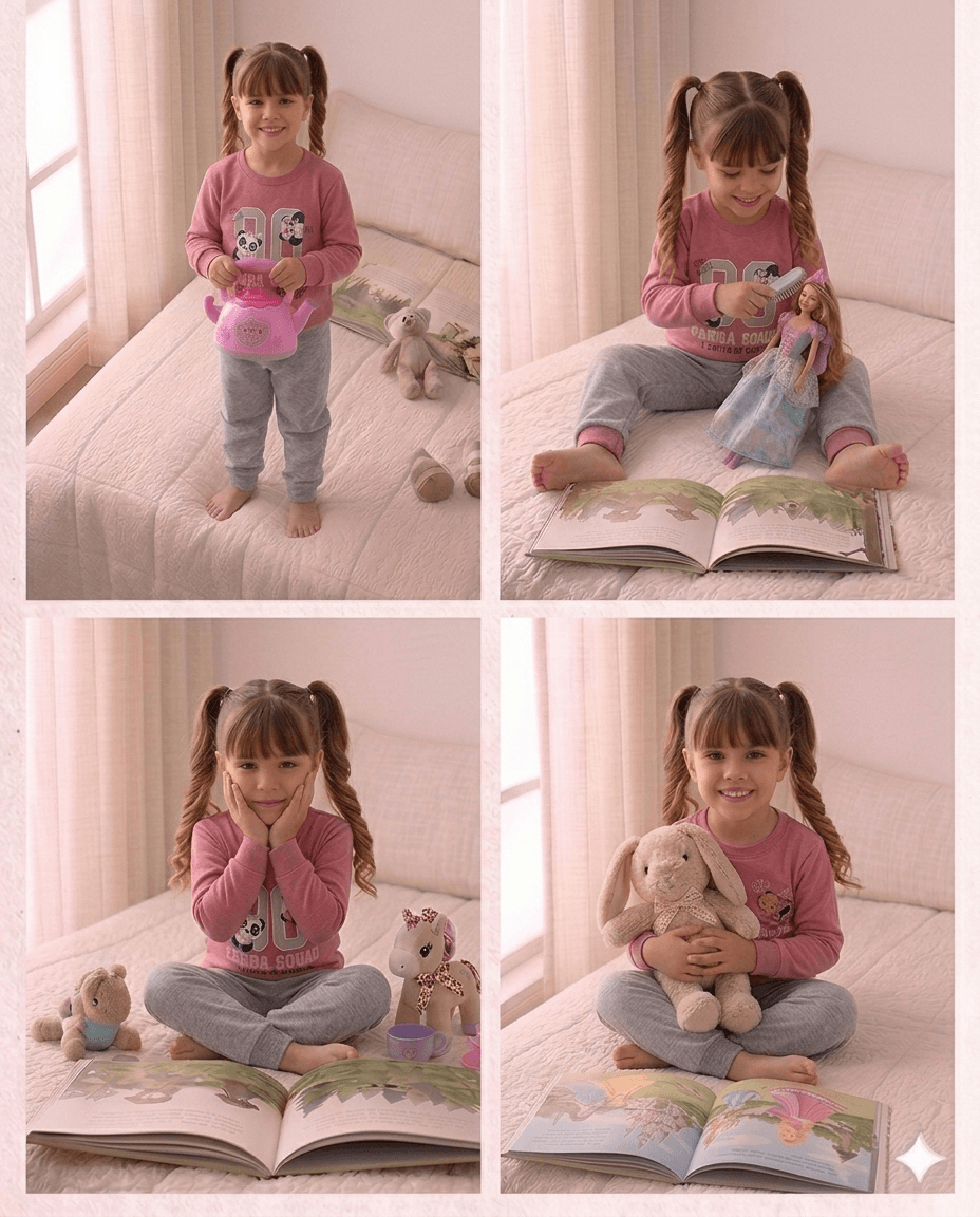 Conjunto Infantil Feminino 2 peças Moletom - Meia Estação - Tamanho 4, 6 e 8