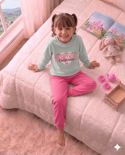 Conjunto Infantil Feminino 2 peças Moletom - Meia Estação - Tamanho 10, 12 e 14