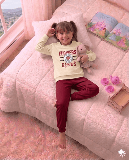Conjunto Infantil Feminino 2 peças Moletom - Meia Estação - Tamanho 10, 12 e 14