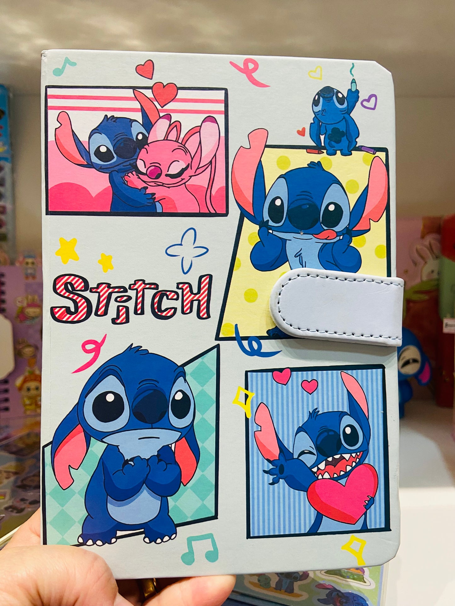 Agenda decorada, não datada, Personagens