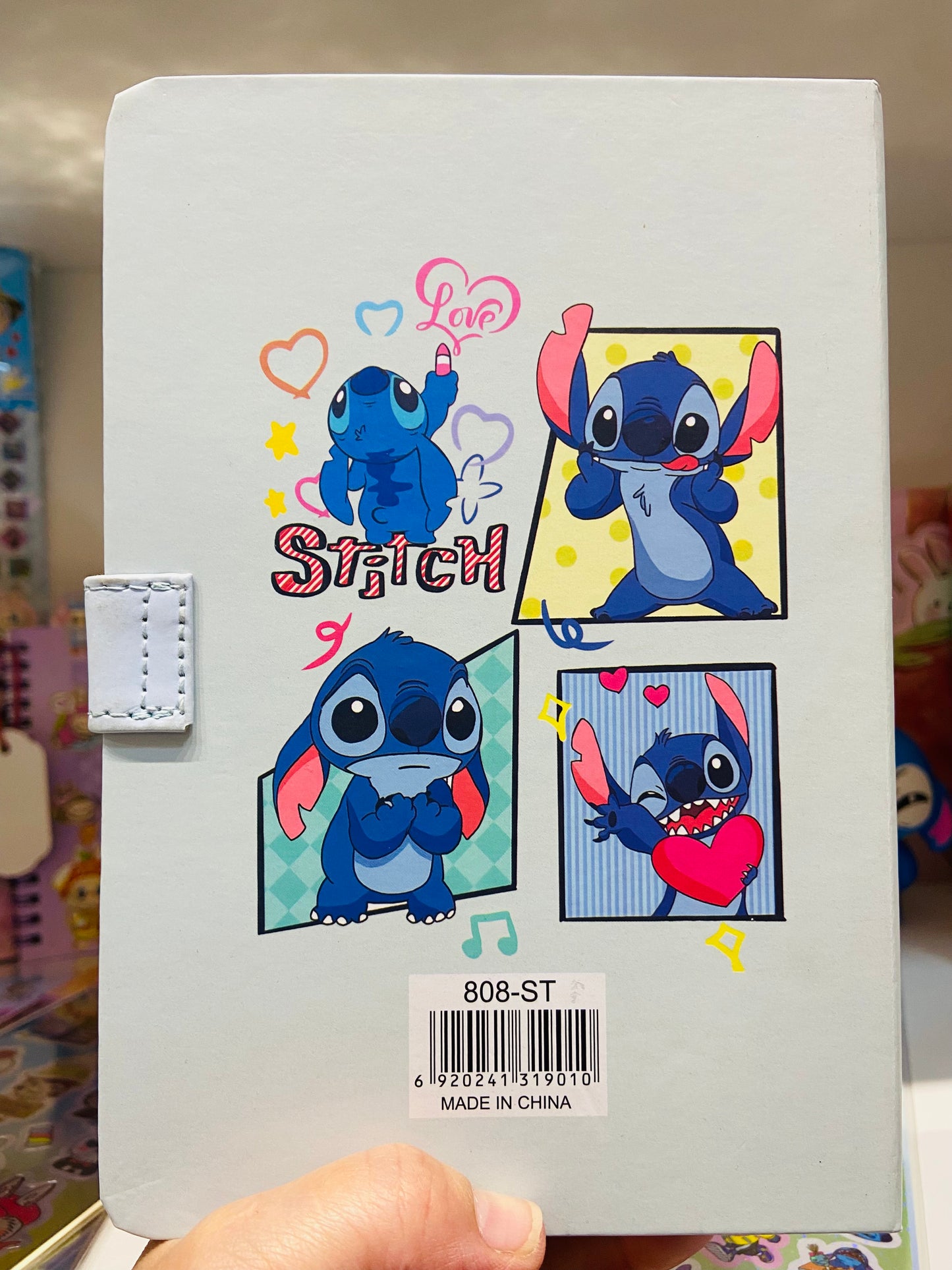 Agenda decorada, não datada, Personagens