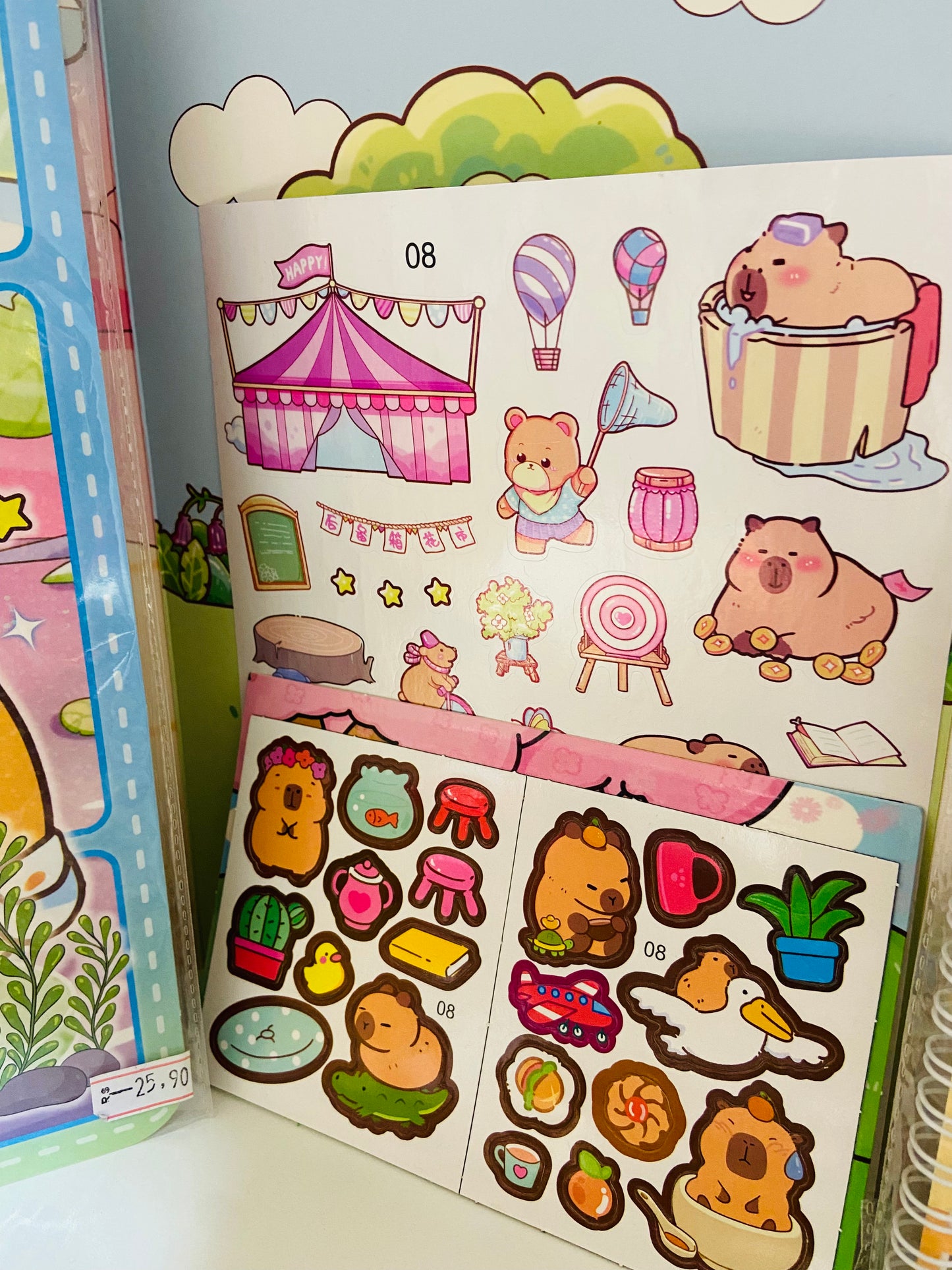 Kit Cenário com adesivos Personagens