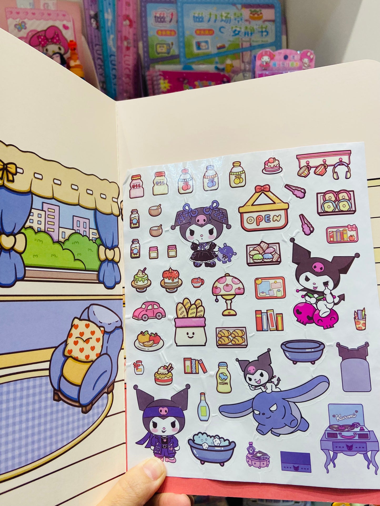 Kit Cenário com adesivos Personagens
