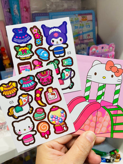 Kit Cenário com adesivos Personagens