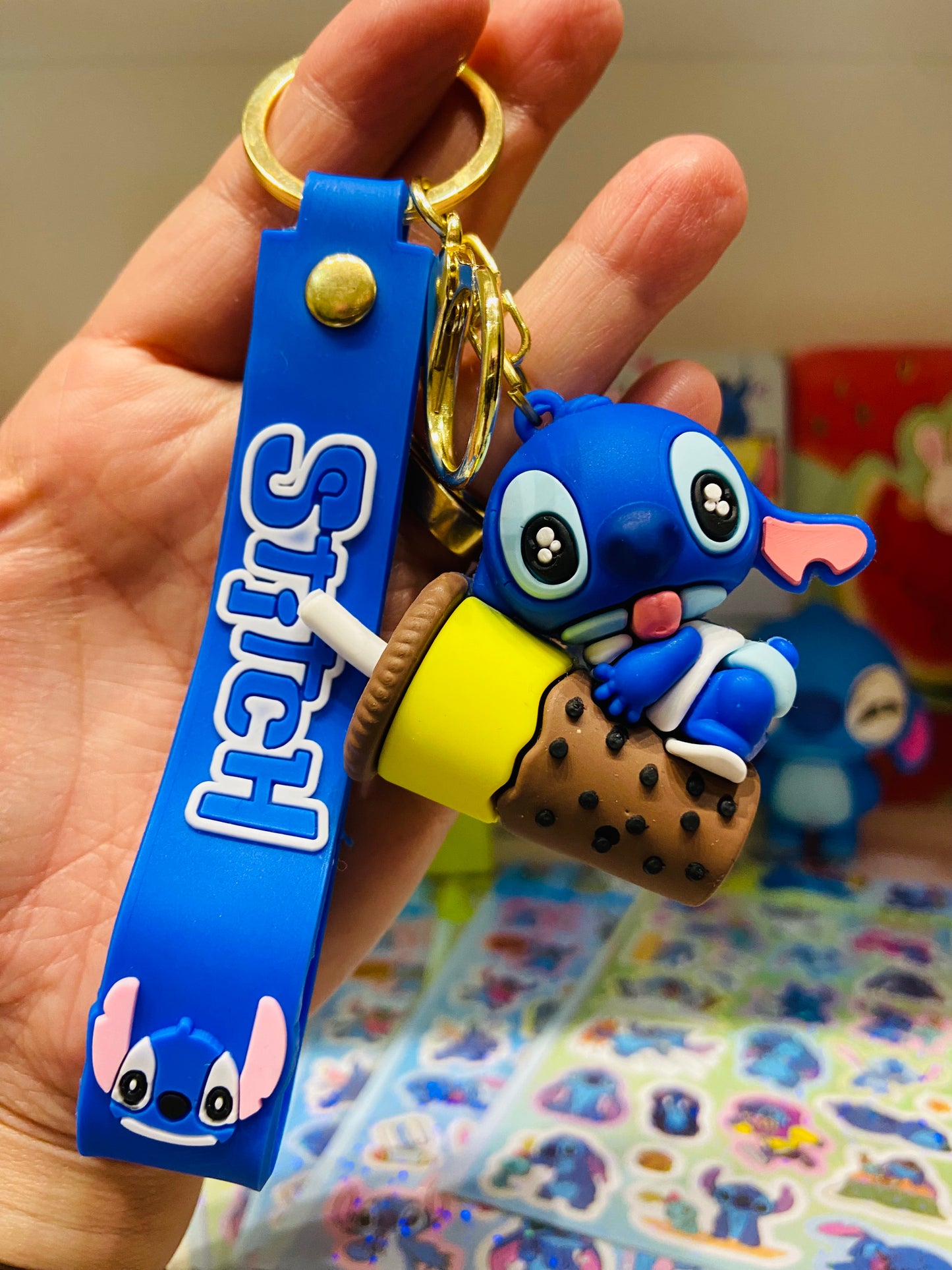 Chaveiro emborrachado Stitch