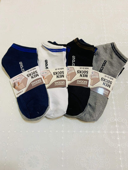 Kit 3 pares de Meias Masculinas - Tamanho 31-35
