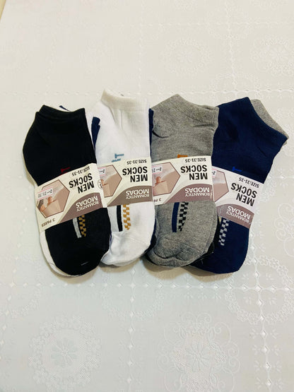 Kit 3 pares de Meias Masculinas - Tamanho 31-35