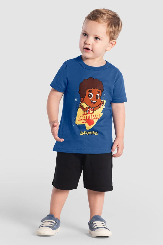 Camiseta Infantil 3 Palavrinhas- Tamanho 3 - Brandili