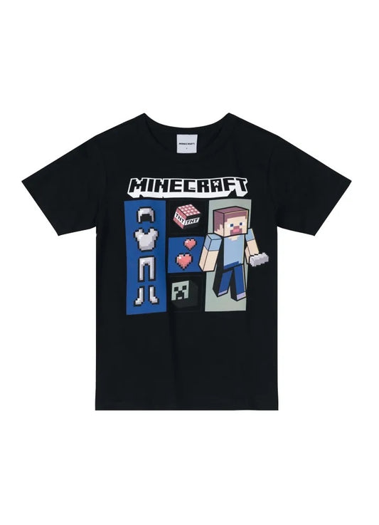Camiseta Minecraft - Tamanho 10 - Brandili