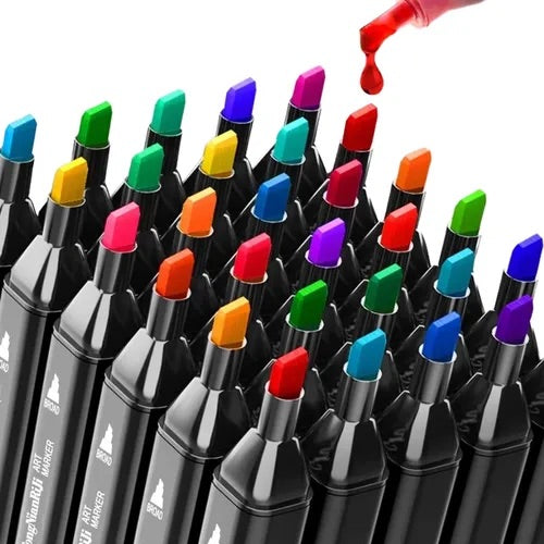 Canetas hidrográficas touch ponta dupla - Kit com 12, 24, 48 ou 60 unidades - perfeitas para pinturas em Bobbie Goods, Confy, e muito mais!
